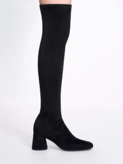 Textured Cylindrical Heel Thigh-High Boots -Charles & Keith 2022 L7 CK1 91720013 B8 2