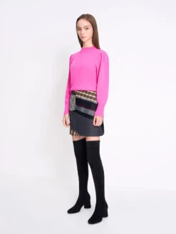 Textured Cylindrical Heel Thigh-High Boots -Charles & Keith 2022 L7 CK1 91720013 B8 4