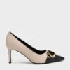 Gabine Leather Toe-Cap Pumps -Charles & Keith 2022 L7 SL1 61900002 05 1