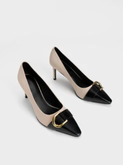 Gabine Leather Toe-Cap Pumps -Charles & Keith 2022 L7 SL1 61900002 05 3