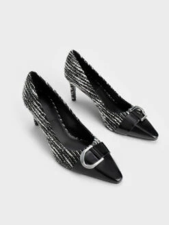 Gabine Tweed Toe-Cap Pumps -Charles & Keith 2022 L7 SL1 61900002 24 3