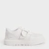 Gabine Leather Low-Top Sneakers -Charles & Keith 2022 L7 SL1 70900034 03 1