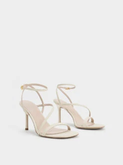 Asymmetric Strappy Heeled Sandals -Charles & Keith 2023 L2 CK1 60050989 41 3