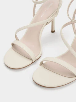 Asymmetric Strappy Heeled Sandals -Charles & Keith 2023 L2 CK1 60050989 41 7