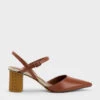 Rattan Block Heel Pumps -Charles & Keith 2023 L2 CK1 60280385 51 1