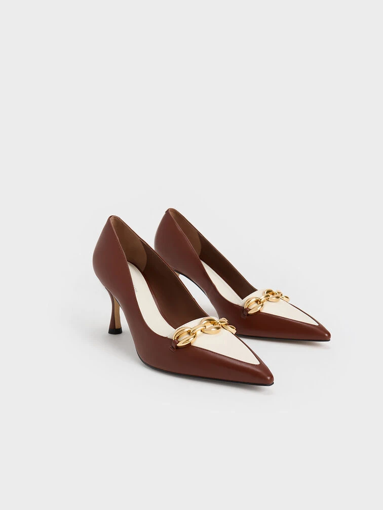 Avani Chunky Chain Stilleto Heel Pumps 4 Avani Chunky Chain Stilleto Heel Pumps - Image 2