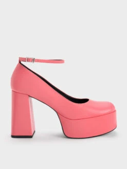 Ankle-Strap Platform Pumps