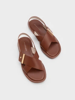 Crossover Back Strap Sandals -Charles & Keith 2023 L2 CK1 70030073 51 8