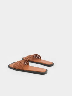 Woven Square-Toe Slides 13 Woven Square-Toe Slides -Charles & Keith 2023 L2 CK1 70580199 51 5