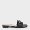 Knotted Accent Slide Sandals -Charles & Keith 2023 L2 CK1 70580202 01 1