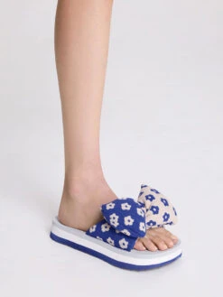 Floral Puffy Bow Slides -Charles & Keith 2023 L2 CK1 70900453 06 2