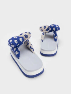 Floral Puffy Bow Slides -Charles & Keith 2023 L2 CK1 70900453 06 5