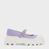 Indra Textured Two-Tone Platform Mary Janes -Charles & Keith 2023 L2 CK1 70920124 19 1