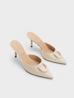Gabine Leather Mules 10 Gabine Leather Mules -Charles & Keith 2023 L2 SL1 61900006 41 3
