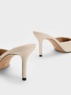 Gabine Leather Mules 11 Gabine Leather Mules -Charles & Keith 2023 L2 SL1 61900006 41 5