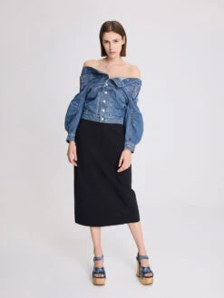 Tabitha Floral Denim Crossover Sandals -Charles & Keith 2023 L2 SL1 61900008 06 6