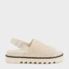 Crochet & Leather Slingback Sandals -Charles & Keith 2023 L2 SL1 71720102 41 1