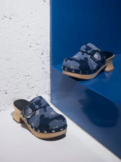 Gabine Floral Denim Studded Clogs -Charles & Keith 2023 L2 SL1 81900004 06 4