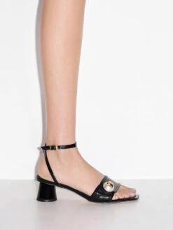 Pearl-Embellished Patent Sandals -Charles & Keith 2023 L3 CK1 60050994 J5 2