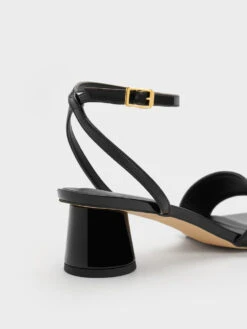 Pearl-Embellished Patent Sandals -Charles & Keith 2023 L3 CK1 60050994 J5 5