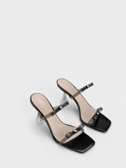 Embellished Bow See-Through Sandals -Charles & Keith 2023 L3 CK1 60050996 01 3