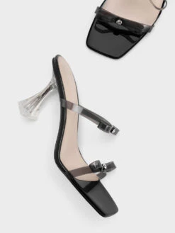 Embellished Bow See-Through Sandals -Charles & Keith 2023 L3 CK1 60050996 01 8