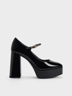 Jemma Patent Platform Mary Jane Pumps
