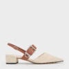 Buckled Strap Linen Slingback Pumps -Charles & Keith 2023 L3 CK1 60920338 05 1