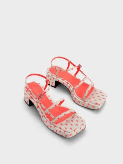 Selene Flower-Buckle Strappy Sandals -Charles & Keith 2023 L3 CK1 60920348 B2 3