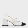 Pearl Embellished Slingback Pumps -Charles & Keith 2023 L3 CK1 61720149 03 1
