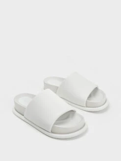 Padded Strap Slide Sandals -Charles & Keith 2023 L3 CK1 70360149 03 3
