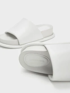 Padded Strap Slide Sandals -Charles & Keith 2023 L3 CK1 70360149 03 5