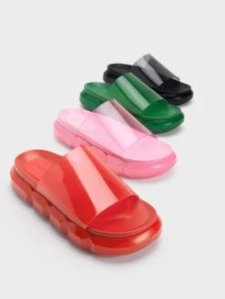 Fia See-Through Slide Sandals -Charles & Keith 2023 L3 CK1 70380988 08 7