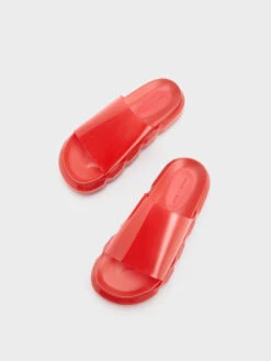 Fia See-Through Slide Sandals -Charles & Keith 2023 L3 CK1 70380988 08 8