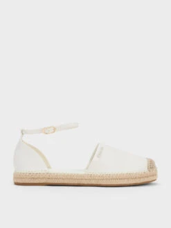 Ankle-Strap Espadrille Flats