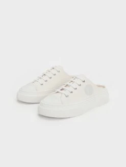 Kay Canvas Slip-On Sneakers -Charles & Keith 2023 L3 CK1 70900467 03 3