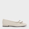 Floral Beaded Bow Ballerinas -Charles & Keith 2023 L3 CK1 70920127 41 1