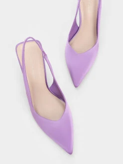 Reycled Polyester Sculptural Slingback Wedges -Charles & Keith 2023 L3 CK1 80280006 19 8