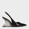 Patent Sculptural Slingback Wedges -Charles & Keith 2023 L3 CK1 80280006 J5 1