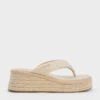 Linen Espadrille Thong Sandals 1 Linen Espadrille Thong Sandals -Charles & Keith 2023 L3 CK1 80580136 05 1