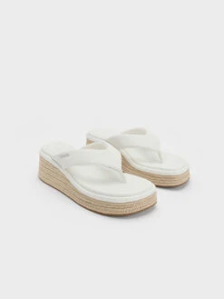 Espadrille Thong Sandals -Charles & Keith 2023 L3 CK1 80580136 41 3