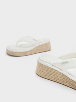 Espadrille Thong Sandals -Charles & Keith 2023 L3 CK1 80580136 41 5