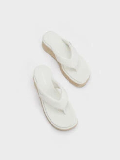 Espadrille Thong Sandals -Charles & Keith 2023 L3 CK1 80580136 41 8