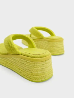 Woven Espadrille Thong Sandals -Charles & Keith 2023 L3 CK1 80580136 C5 5