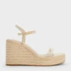 Linen Espadrille Wedges -Charles & Keith 2023 L3 CK1 80580138 05 1
