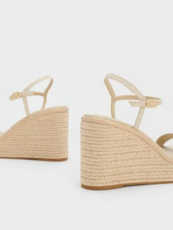 Linen Espadrille Wedges -Charles & Keith 2023 L3 CK1 80580138 05 5