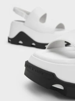 Two-Tone Asymmetric Platform Sandals -Charles & Keith 2023 L3 CK1 80900028 03 5