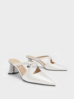 Jacinda Beaded Heel Bow Mules -Charles & Keith 2023 L3 SL1 60280430 1 03 3