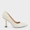Leather Flare Heel Pumps -Charles & Keith 2023 L3 SL1 60280433 03 1