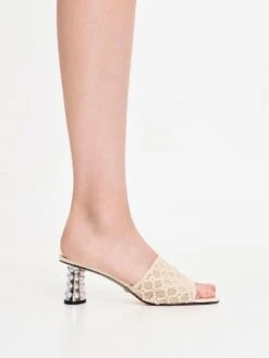 Beaded Heel Crochet Mules -Charles & Keith 2023 L3 SL1 61900017 09 2
